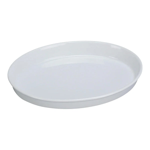 Yanco BK-106 6" White Porcelain Oval Deep Plate, Pack of 24