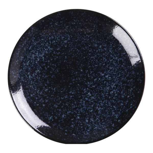 Yanco BL-112 Blue Star 12-1/8" Blue Round Coupe Dinner Plate, China, Pack of 12