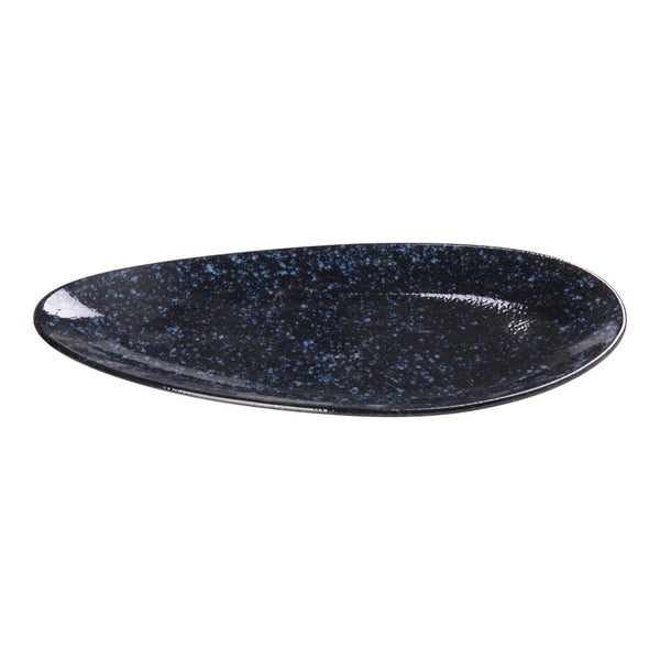 Yanco BL-314 Blue Star 8-1/2" Blue Leaf Shaped Plate, China, Pack of 12