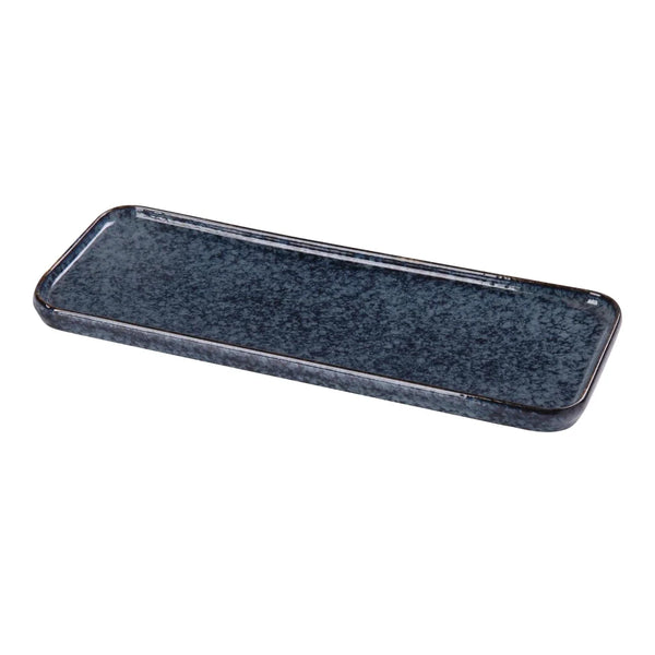 Yanco BL-515 Blue Star 5-1/2" Blue Rectangular Plate, China, Pack of 12