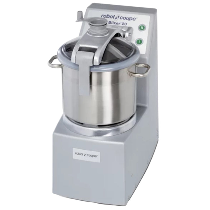 Robot Coupe BLIXER20 2-Speed Stainless Steel Batch Bowl Food Processor, 240V, 5 1/2 hp, 20 L