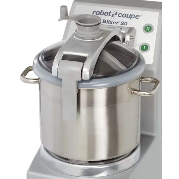 Robot Coupe BLIXER20 2-Speed Stainless Steel Batch Bowl Food Processor, 240V, 5 1/2 hp, 20 L 2