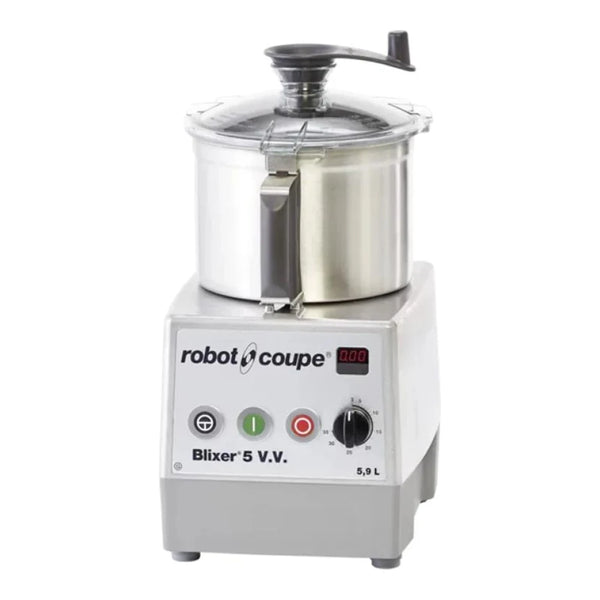 Robot Coupe BLIXER5VV Stainless Steel 5.5 L Batch Bowl Food Processor, 120 V, 2 hp