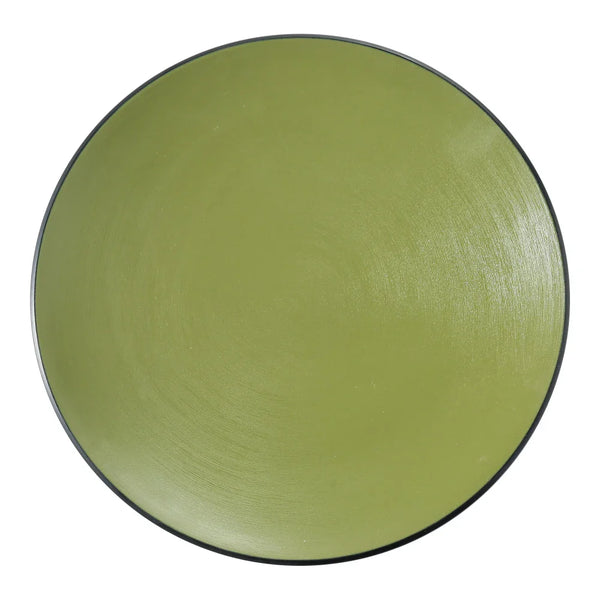 Yanco BM-109GR Birmingham-Green 8 1/2" Melamine Round Dinner Plate, Pack of 36