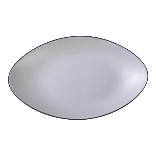 Yanco BM-213 Birmingham 8 1/2" Melamine Oval Dinner Plate, Pack of 12