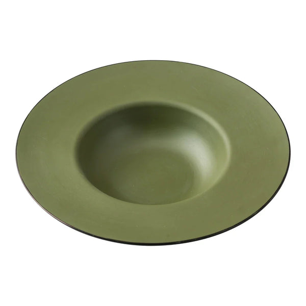 Yanco BM-710GR 10 Oz Gray-Green Melamine Birmingham Dessert Plate, Pack of 24