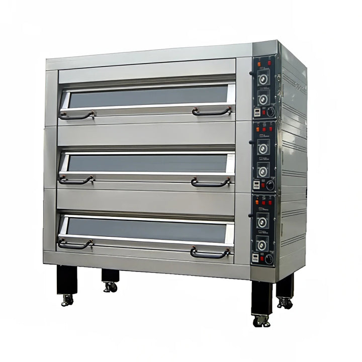 BakeMax BMFD001 92" One Deck Electric Oven, Accommodates (4) 18" X 26" Pans, 220/60/3