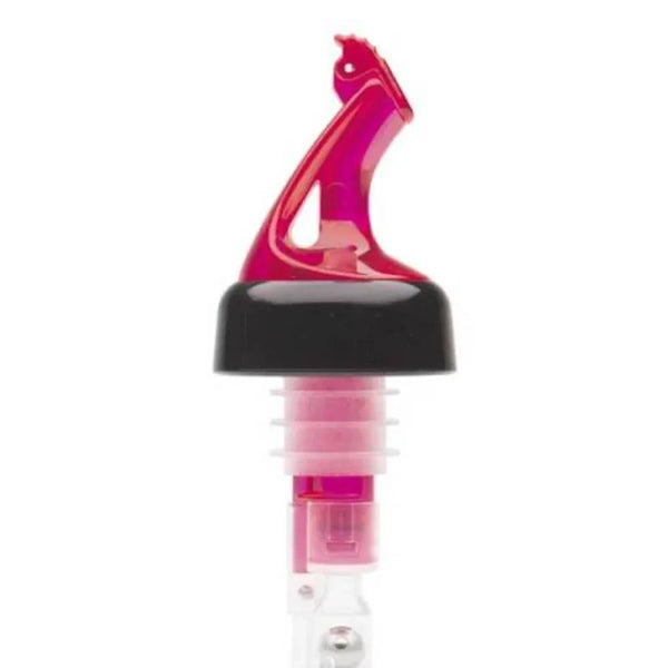 Bar Maid BMP-5100R, Red 1oz Premium No Collar Pourers — Flip Top