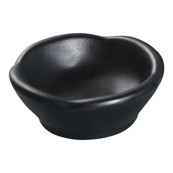 Yanco BP-0003 Black pearl-1 2.5 Oz Black Melamine Sauce Dish with Matting Finish, Pack of 72