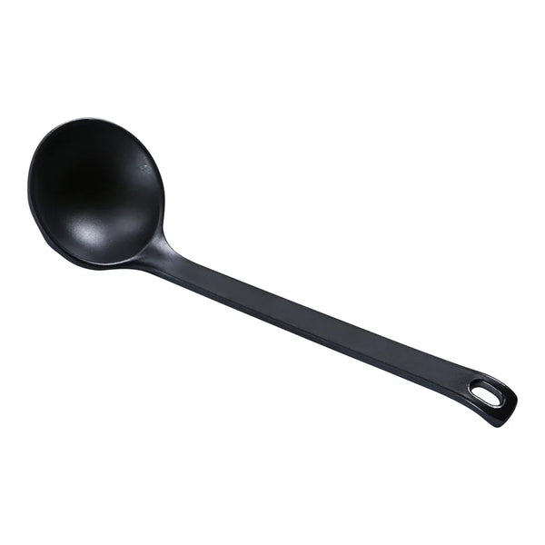 Yanco BP-7003 Black Pearl-2 8.75" Black Melamine Spoon with Matting Finish, Pack of 72