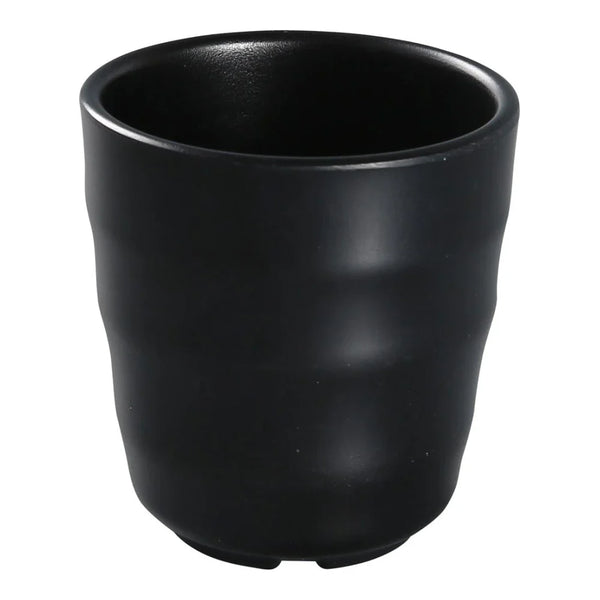 Yanco BP-9305 Black Pearl-2 7 Oz Black Melamine Tea Cup with Matting Finish, Pack of 48