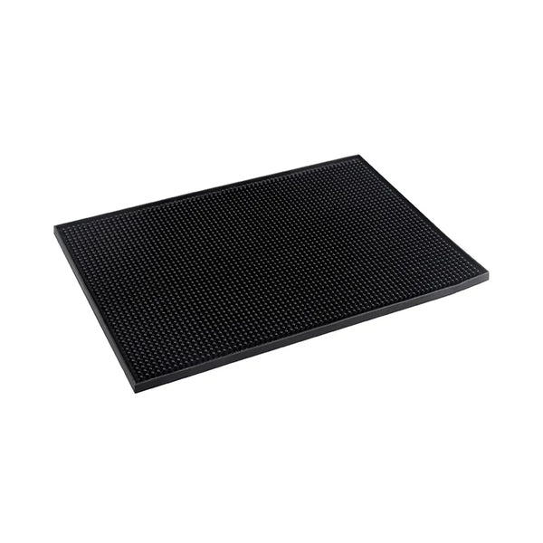 CAC China BRMT-18BK Bar Mat Plastic Service Black 18x12" Case of 12 Pcs