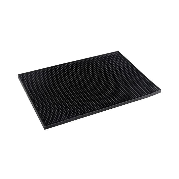 CAC China BRMT-18BK Bar Mat Plastic Service Black 18x12" Case of 12 Pcs