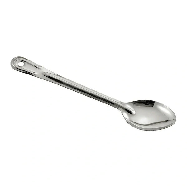 Winco BSOT-11H 11" Solid Basting Spoon, 1.5mm, Stainless Steel