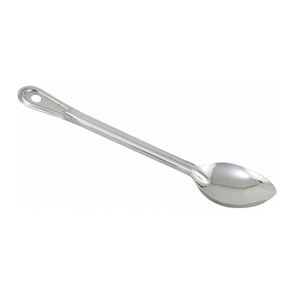 Winco BSOT-13 13" Solid Basting Spoon, 1.2mm, Stainless Steel