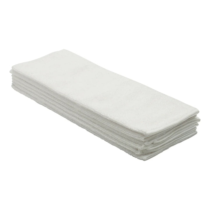 Winco BTM-16W Microfiber Towel, 16" x 16", 6pcs/pk, White