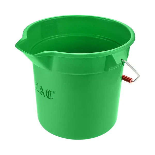 CAC China BTRS-14GN Bucket Round Poly Green 14QT Case of 12 Pcs