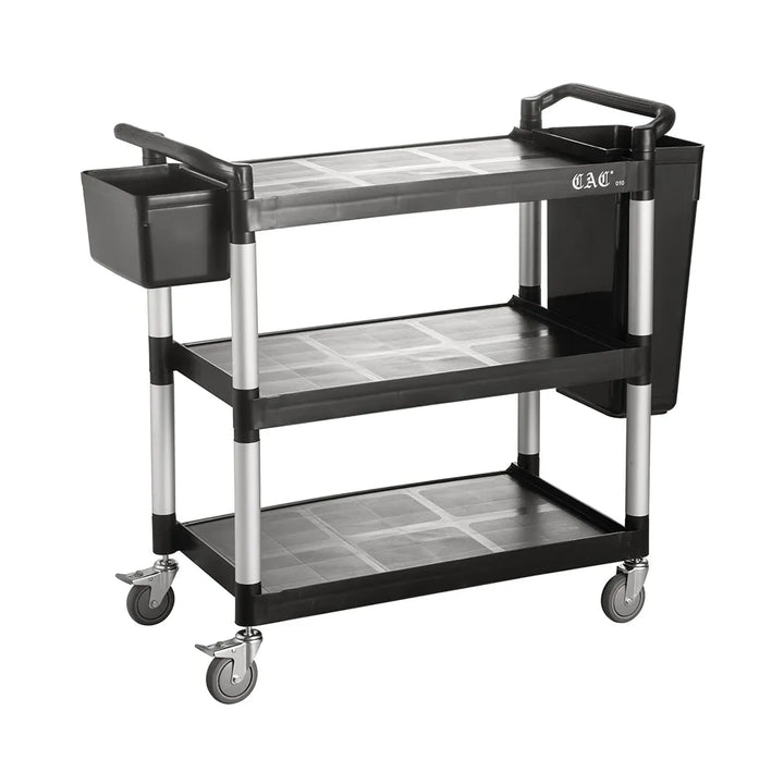 CAC China BTUC-19BK Utility Cart Black 40-1/8x19-3/4x37-3/4"H Set