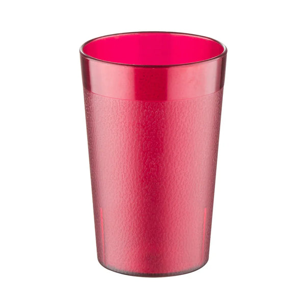 CAC China BVPT-05RD Red Plastic Pebbled Tumbler 5 Oz, 12-PC/PK