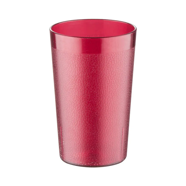 CAC China BVPT-10RD Red Plastic Pebbled Tumbler 10 Oz, 12-PC/PK