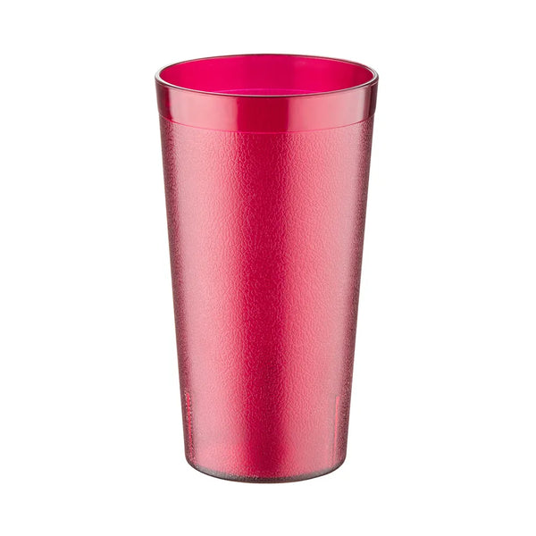 CAC China BVPT-12RD Red Plastic Pebbled Tumbler 12 Oz, 12-PC/PK