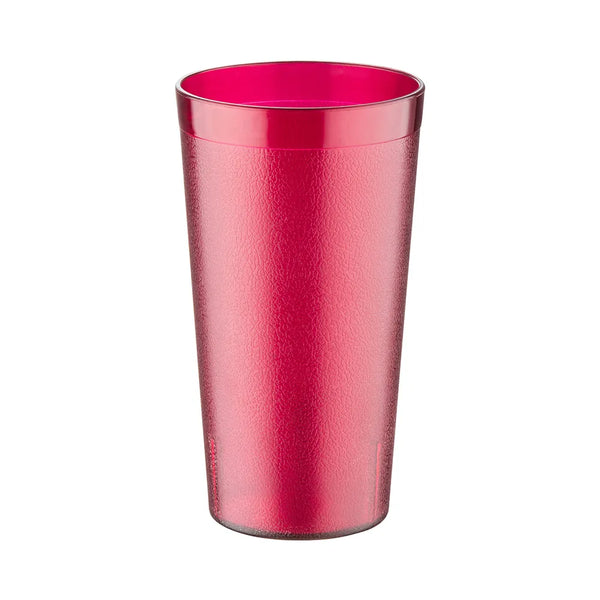 CAC China BVPT-16RD Red Plastic Pebbled Tumbler 16 Oz, 12-PC/PK