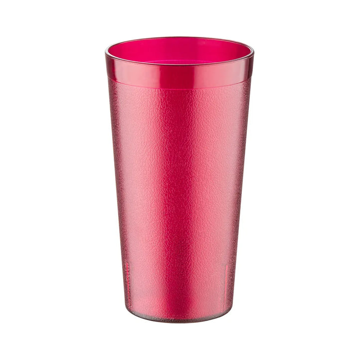 CAC China BVPT-16RD Tumbler Poly Pebbled Red 16 Oz 12-PC/PK Case of 72 Pcs