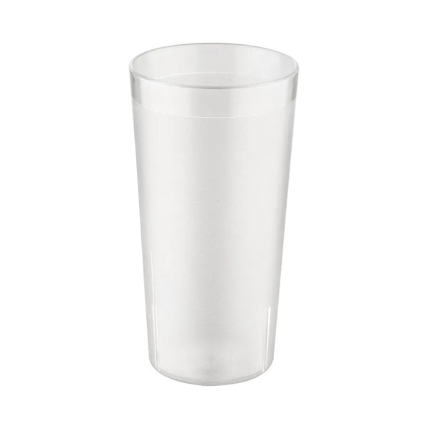 CAC China BVPT-20CL Tumbler Poly Pebbled Clear 20oz 12-PC/PK Case of 24 Pcs