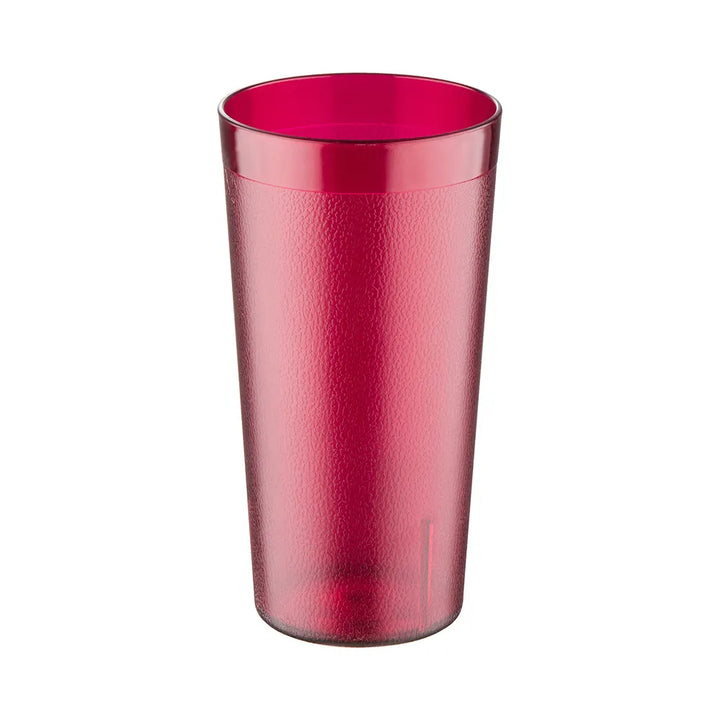 CAC China BVPT-20RD Tumbler Poly Pebbled Red 20oz 12-PC/PK Case of 24 Pcs