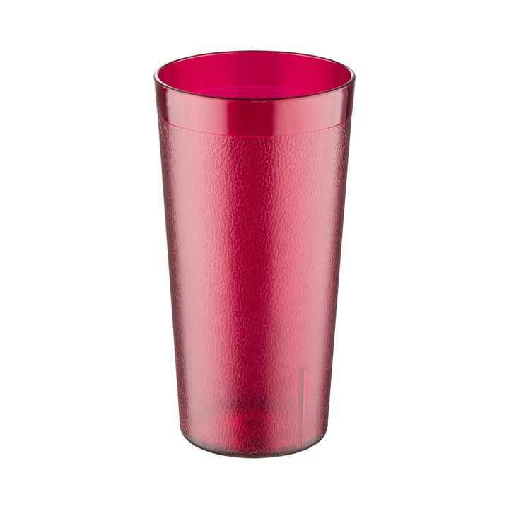 CAC China BVPT-24RD Tumbler Poly Pebbled Red 24 Oz 12-PC/PK Case of 24 Pcs