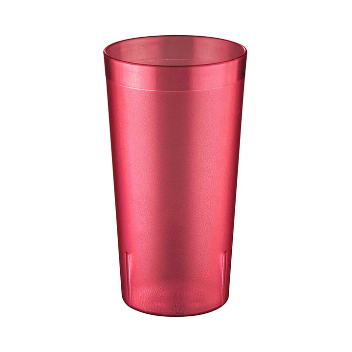 CAC China BVPT-32RD Tumbler Poly Pebbled Red 32oz 12-PC/PK Case of 24 Pcs