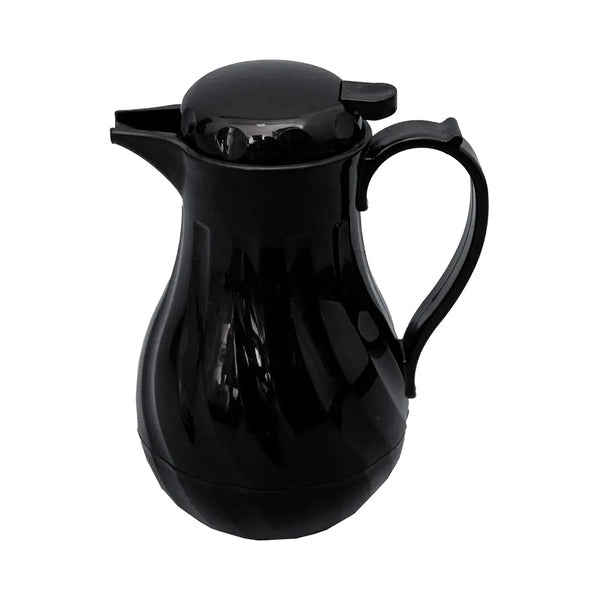 CAC China BVSR-64BK Beverage Server Swirl Insulated Black 64oz /Each