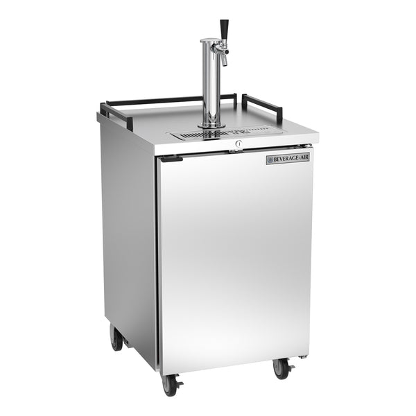 Beverage-Air BM23HC-S-31 24" Single Tap Kegerator Beer Dispenser - Stainless Steel, (1) 1/2 Keg Capacity