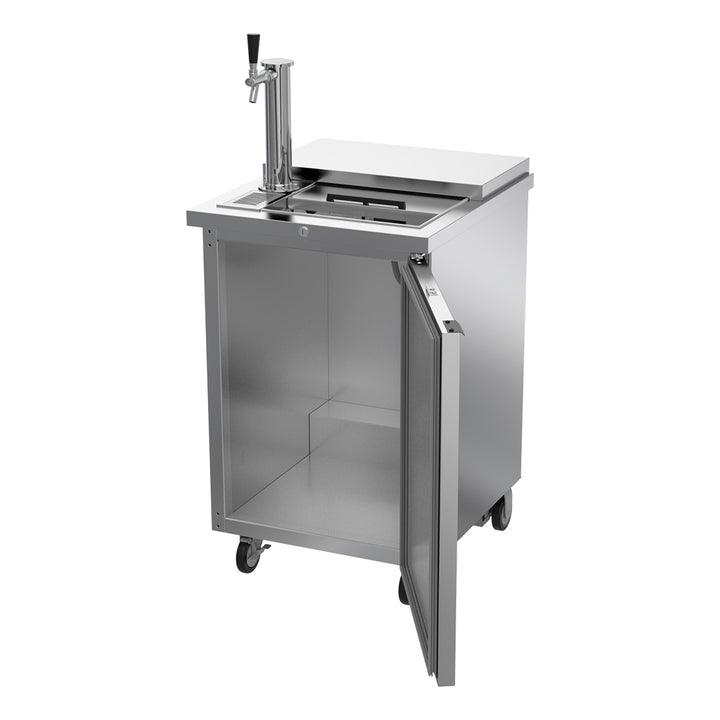 Beverage-Air BM23HC-C-S 24" Single Tap Club Top Kegerator Beer Dispenser - Stainless Steel, (1) 1/2 Keg Capacity