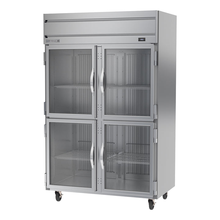 Beverage-Air HFS2HC-1HG Horizon Series 52" Glass Half Door Reach In Freezer