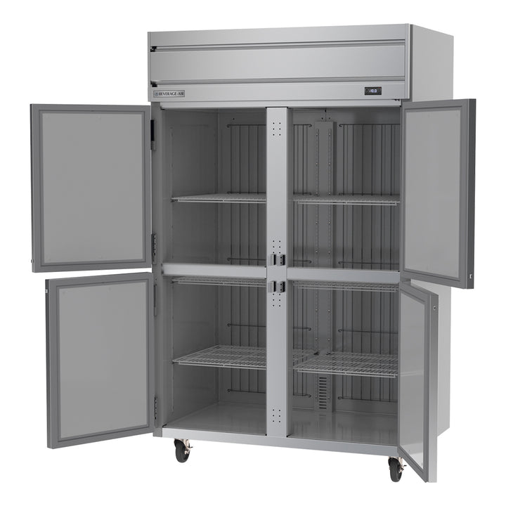 Beverage-Air HF2HC-1HS Horizon Series 52" Top Mounted Half Door Reach In Freezer