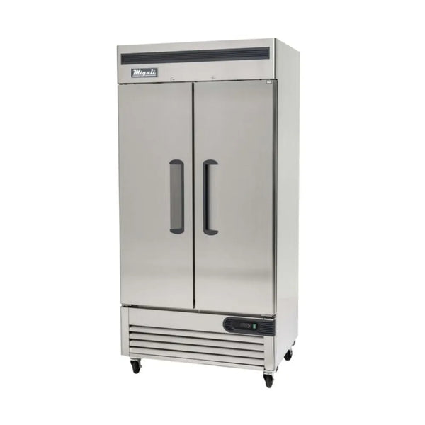 Migali C-1RB-HC Bottom Mount Reach-In Double Door 35 cu/ft Refrigerator - The Horecastore