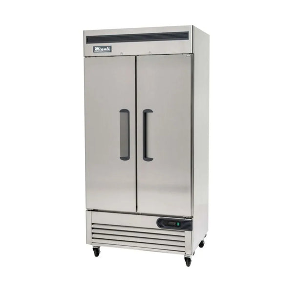 Migali C-2FB-35-HC Bottom Mount Reach-In Slim Double Door 35 cu/ft Freezer - The Horecastore