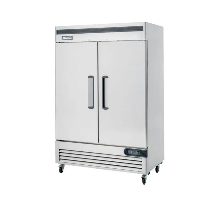 Migali 4C-2FB-HC Bottom Mount Reach-In Double Door 9 cu/ft Freezer - The Horecastore