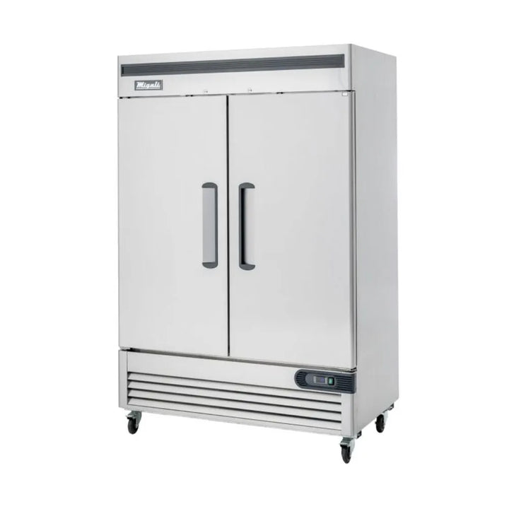 Migali C-2RB-HC Bottom Mount Reach-In Double Door 49 cu/ft Refrigerator - The Horecastore