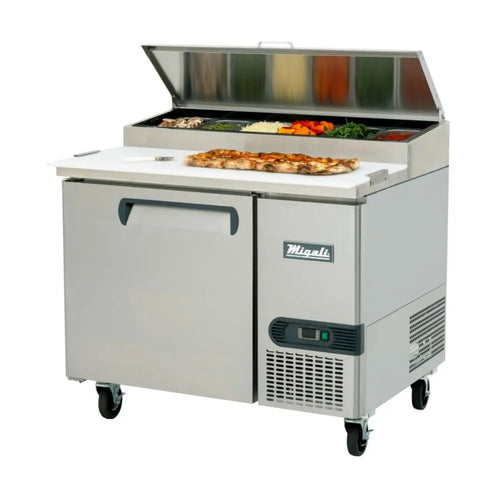 Migali C-PP44-HC 44” Single Door Pizza Prep Refrigerator