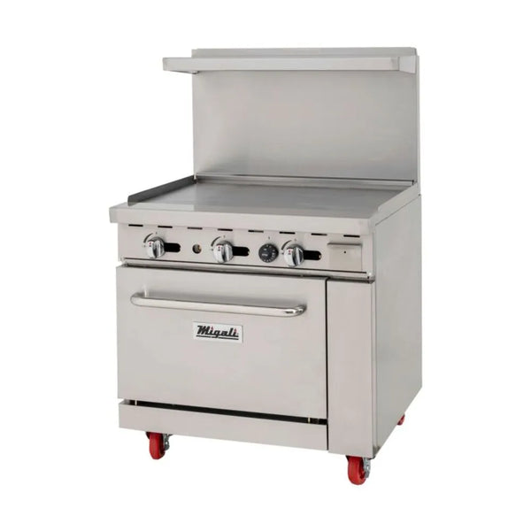 Migali C-RO-36G-LP 36” Liquid Propane Oven with 36” Wide Griddle - The Horecastore