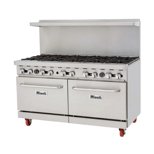 Migali C-RO10-LP 60” Ten Burner Liquid Propane Range With Oven