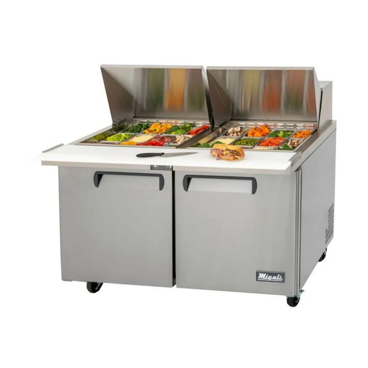 Migali C-SP60-24BT-HC Twenty Four pans 60” Wide Big Top Sandwich Prep Table Refrigerator - The Horecastore