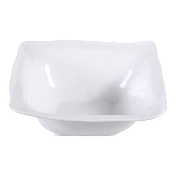 Yanco CAT-1280 13" White Melamine Square Catering Bowl, Pack of 6