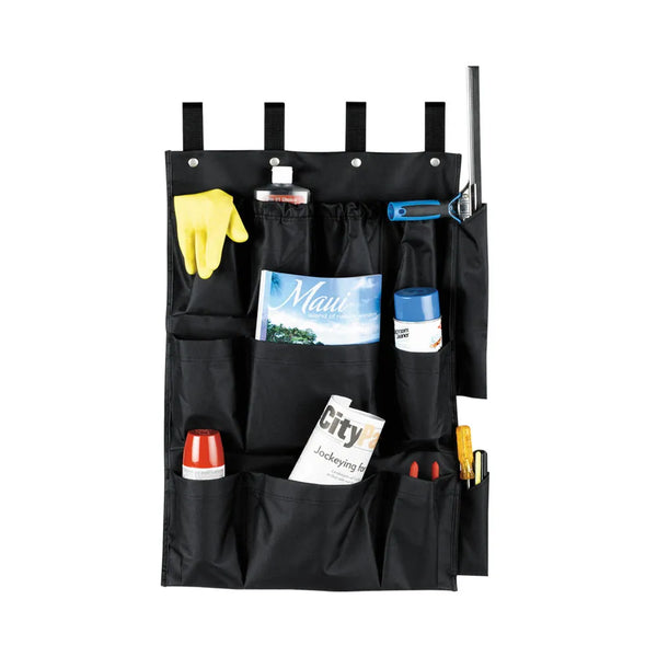 Hospitality 1 Source CB12BLK 12 Pocket Caddy Bag 21" x 32"— Black Case Pack of 6 Pieces