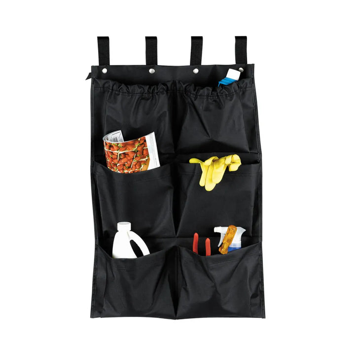 Hospitality 1 Source CB6BLK 6 Pocket Caddy Bag 19" x 32" — Black Case Pack of 6 Pieces