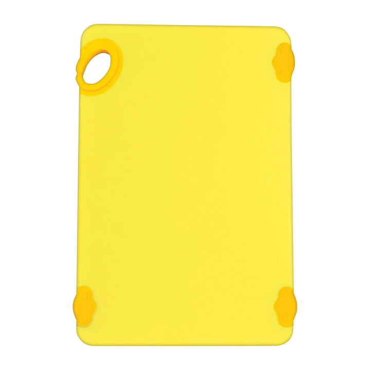 Winco CBK-1218YL Cutting Board with Hook, 12" x 18" x 1/2", FULL COLOR Yellow