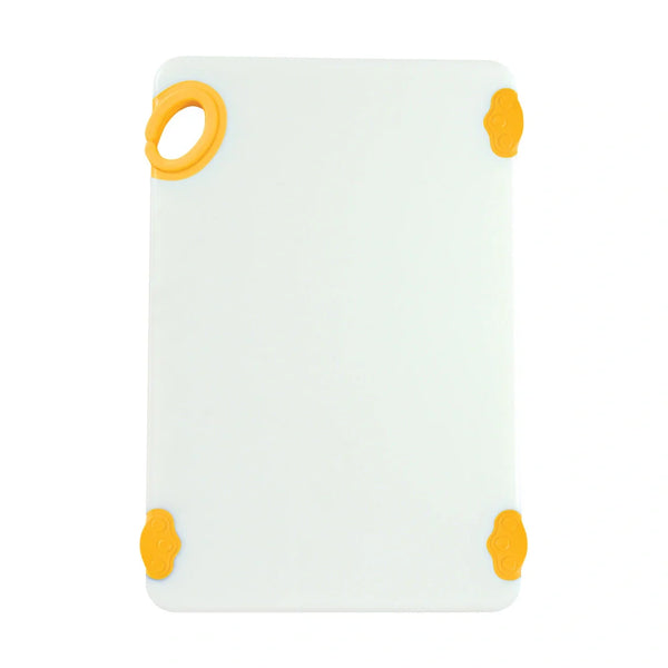 Winco CBN-1218YL Cutting Board with Hook, 12"x18"x1/2", Yellow