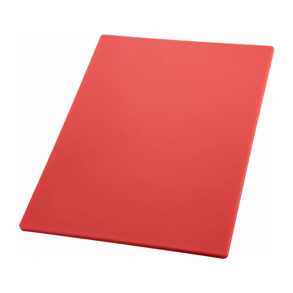 Winco CBRD-1218 Cutting Board, 12" x 18" x 1/2", Red